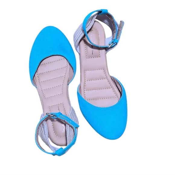 Blue Wide Width Espadrilles - Picture 1 of 5